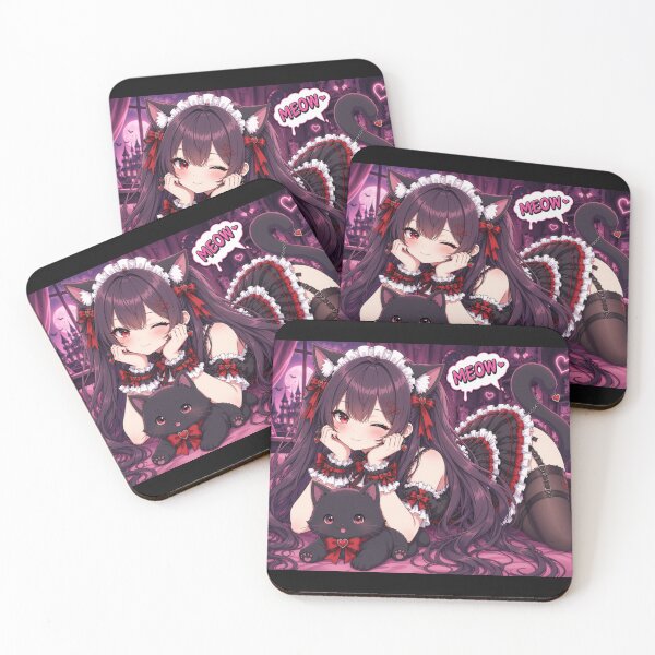 Item preview, Gothic Neko Maid Anime Girl designed and sold by Revyra Design .