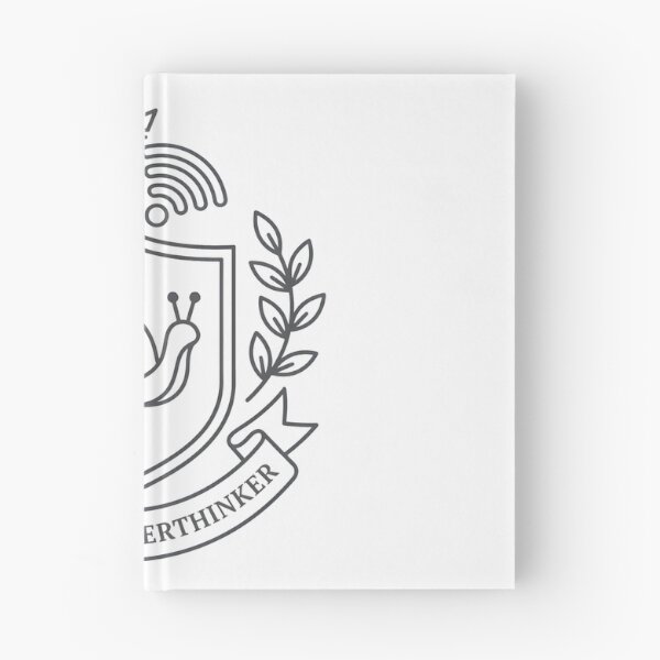 Item preview, Minimalist Overthinker Emblem with Coffee and Wi-Fi designed and sold by PrintCraft884.