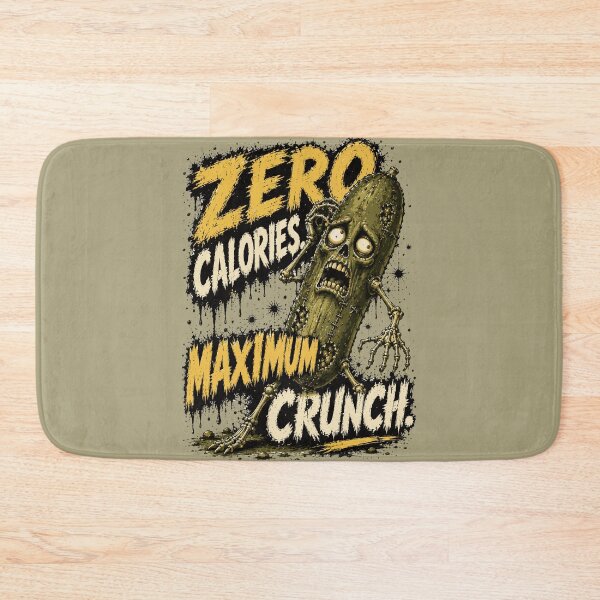 Item preview, Zero Calories, Maximum Crunch – Funny Zombie Pickle Horror Art designed and sold by Maria Garcia´s.