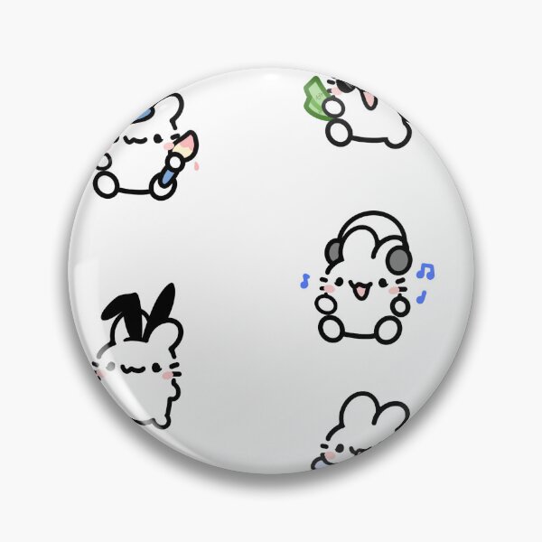 Item preview, Cute Bunny Sticker Pack – 5 Design Bundle designed and sold by veraphina.