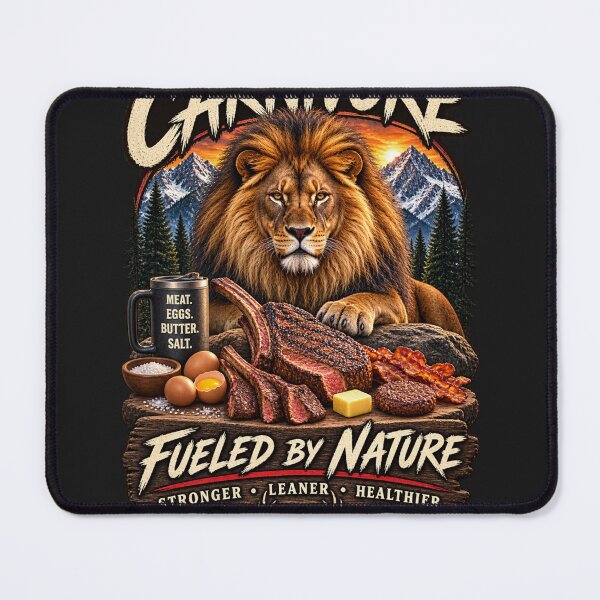 Item preview, LION CARNIVORE FUELED BY NATURE designed and sold by CarnivoreGifts.