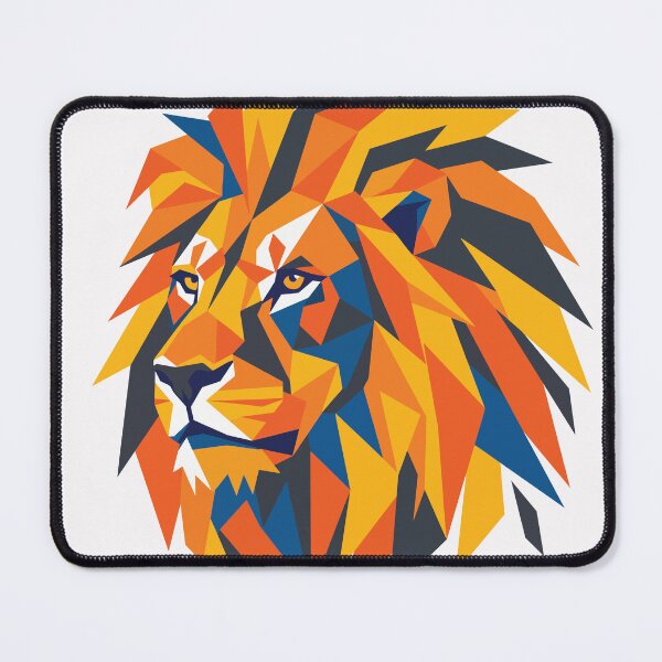 Item preview, Vivid Low Poly Lion King designed and sold by KeremYurtseven.