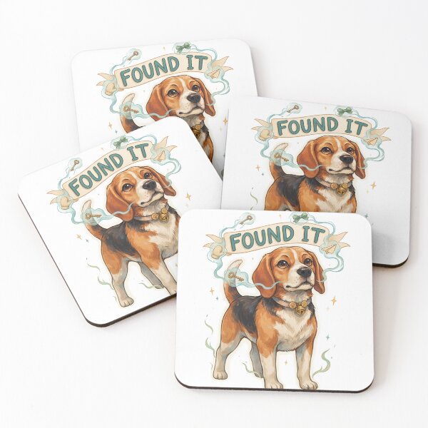 Item preview, Found It Cute Beagle Detective Sniffing Key Illustration T-Shirt v1 designed and sold by DBWStudios.