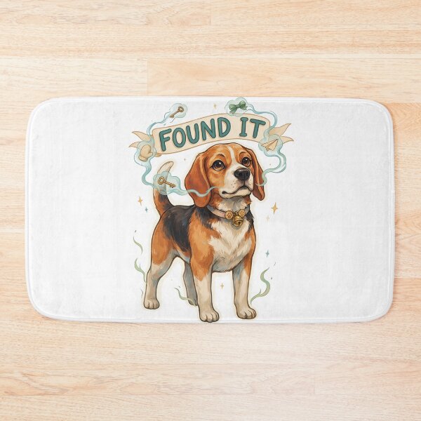 Item preview, Found It Cute Beagle Detective Sniffing Key Illustration T-Shirt v1 designed and sold by DBWStudios.