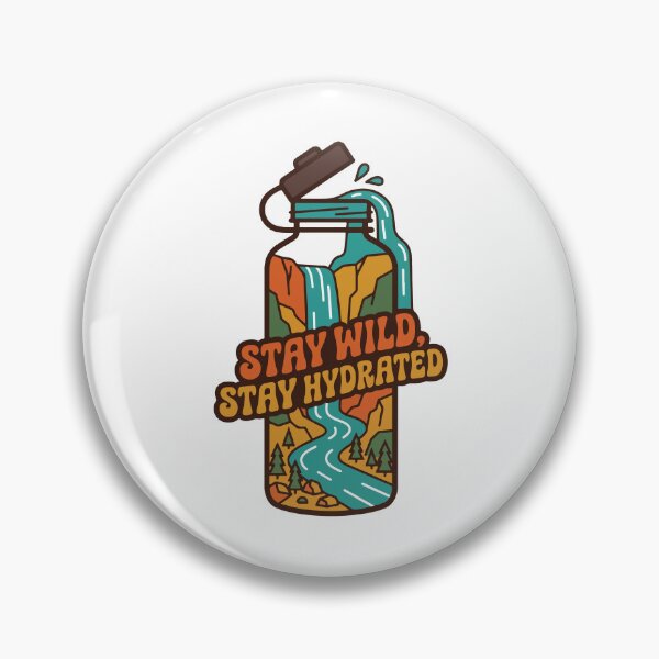 Item preview, Water Bottle Mountain River Adventure designed and sold by AliveStyle.