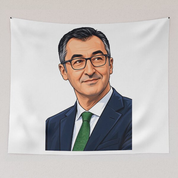 Item preview, Cem Özdemir Portrait - German Green Party Politician designed and sold by Funny meme.