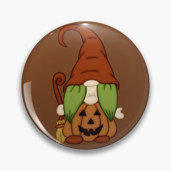 Item preview, Gnome-O-Ween Pumpkin Witch Pun designed and sold by odet amo.