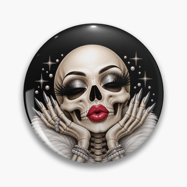 Item preview, Glamorous Skeleton Diva Gothic Halloween Queen designed and sold by WorldofTravels.