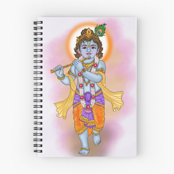 Item preview, Lord Krishna Digital Drawing | Divine Hindu God Artwork & Spiritual Illustration designed and sold by Harshit_Digital_Arts.