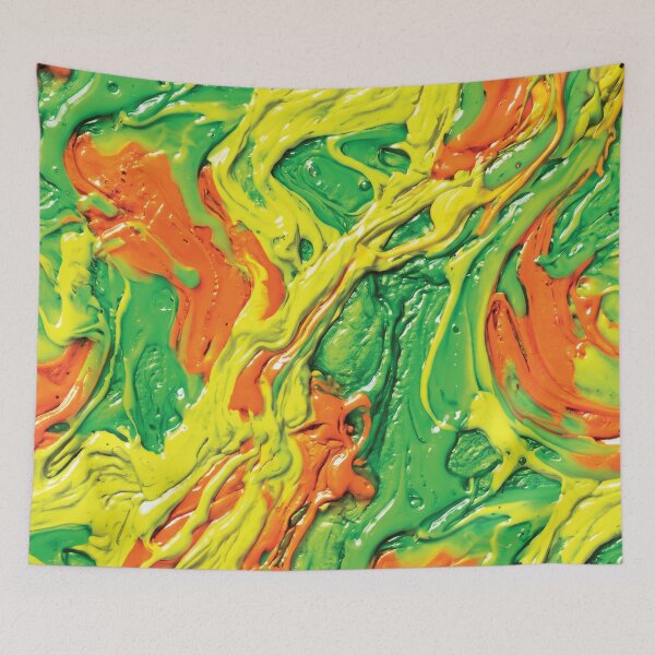 Item preview, Dynamic Chaos Thick Paint Splash Abstract Art designed and sold by Designial.