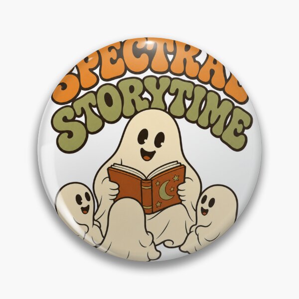 Artikelvorschau, Spectral Storytime Retro Groovy Geist Vorlesen Geschenk entworfen und verkauft von BoosterShop.