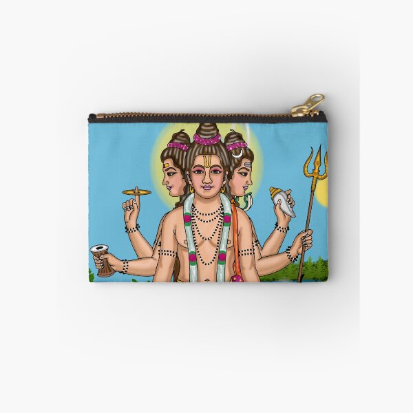 Item preview, Lord Dattatreya Digital Drawing | Hindu Trinity Deity Spiritual Artwork Illustration designed and sold by Harshit_Digital_Arts.