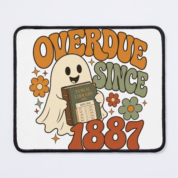 Item preview, Overdue Since 1887 Retro Ghost Library Book Humor designed and sold by BoosterShop.