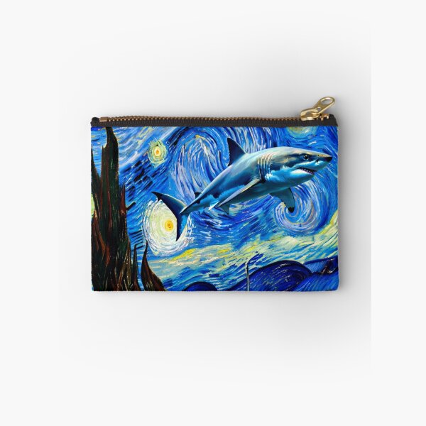 Item preview, Surreal shark swims through Van Gogh´s starry night  designed and sold by aponwao.
