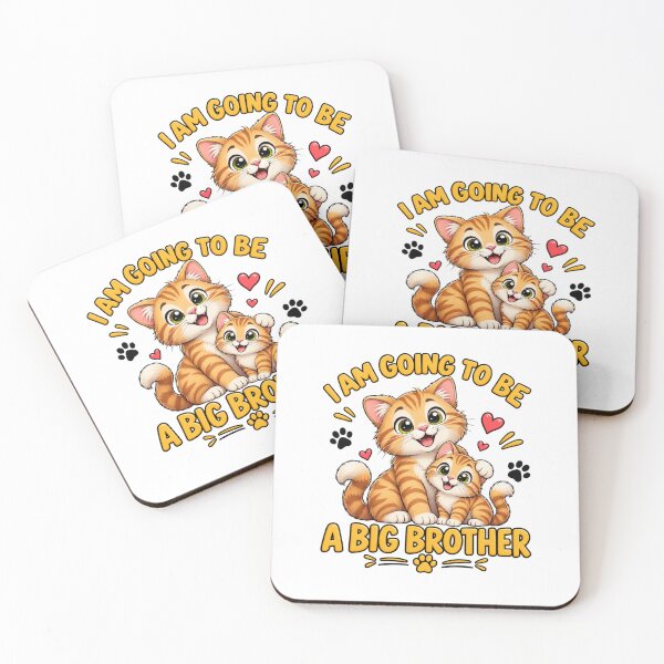 Item preview, I Am Going to Be a Big Brother Cat – Cute New Baby Announcement designed and sold by bagavons.