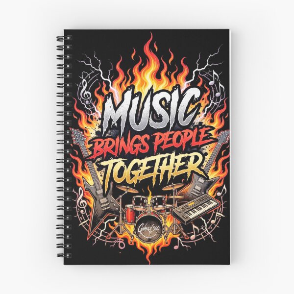 Item preview, Music Brings People Together (Rock Style) designed and sold by Gnarly360.