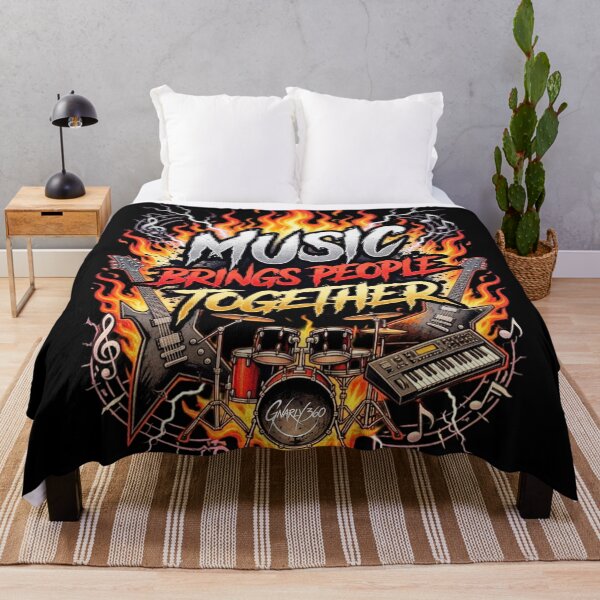 Item preview, Music Brings People Together (Rock Style) designed and sold by Gnarly360.