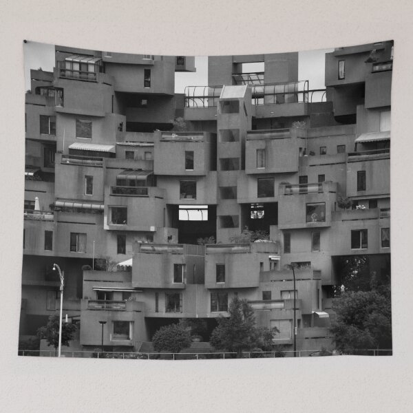 Item preview,  Black and White Photograph Habitat 67 by Moshe Safdie  designed and sold by Hena Tayeb.