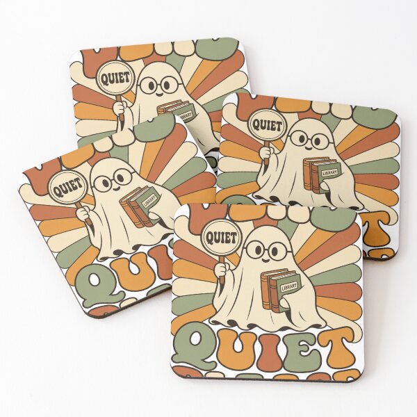 Artikelvorschau, Dead Quiet Please Retro Groovy Geist Bibliothekarin Geschenk entworfen und verkauft von BoosterShop.