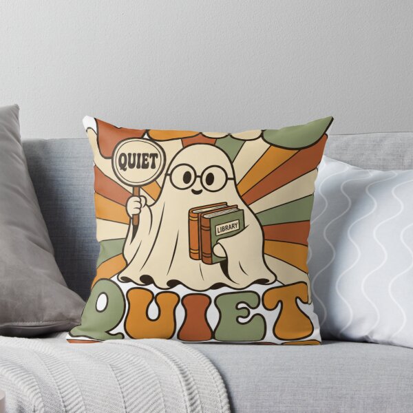 Item preview, Dead Quiet Please Retro Groovy Ghost Librarian Gift designed and sold by BoosterShop.