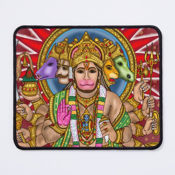 Item preview, Lord Hanuman Digital Drawing | Powerful Hindu God Devotional Artwork Illustration designed and sold by Harshit_Digital_Arts.