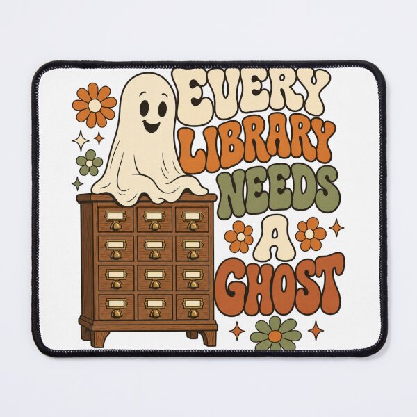 Item preview, Every Library Needs A Ghost Retro Card Catalog Design designed and sold by BoosterShop.