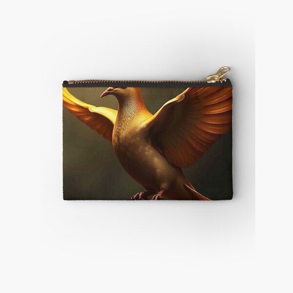 Item preview, Golden Radiant Dove in Flight – Mystical Glowing Bird designed and sold by MFMart.