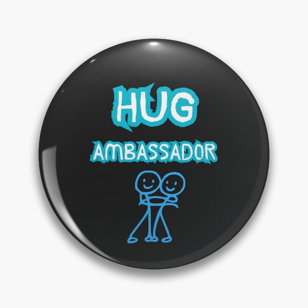 Item preview, Hug Ambassador – Cute Blue Stick Figure Kindness Design designed and sold by TetelestaiWeave.