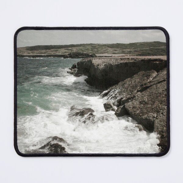 Item preview, Crashing Waves Rugged Coastline in Aruba designed and sold by Hena Tayeb.