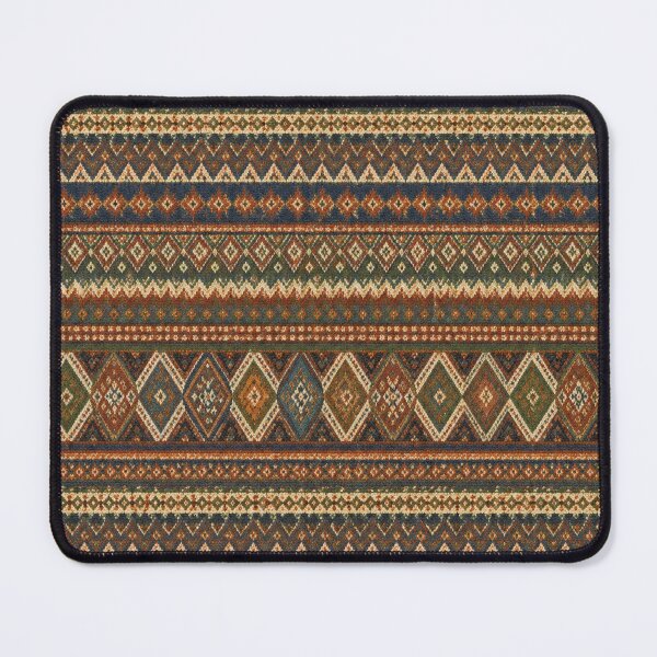 Item preview, Folklore Geometric Pattern in Earth Tones designed and sold by zenjiinspired.