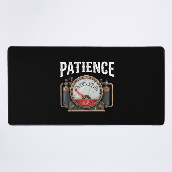 Item preview, Patience Meter Low Running on Empty Funny Steampunk Gauge designed and sold by Cree8if.