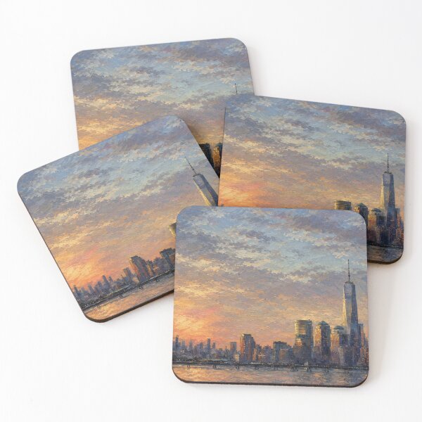 Item preview, Sunset on NY Harbor designed and sold by DonnaMariePhoto.