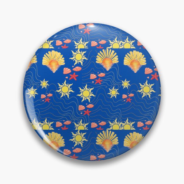 Item preview, Sunny Beach Day and Seashells Summer Pattern designed and sold by Azurart2.