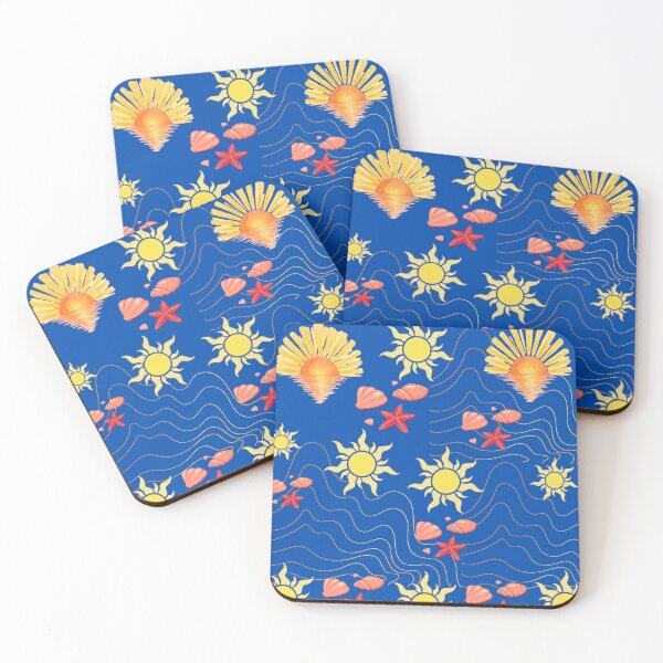 Item preview, Sunny Beach Day and Seashells Summer Pattern designed and sold by Azurart2.