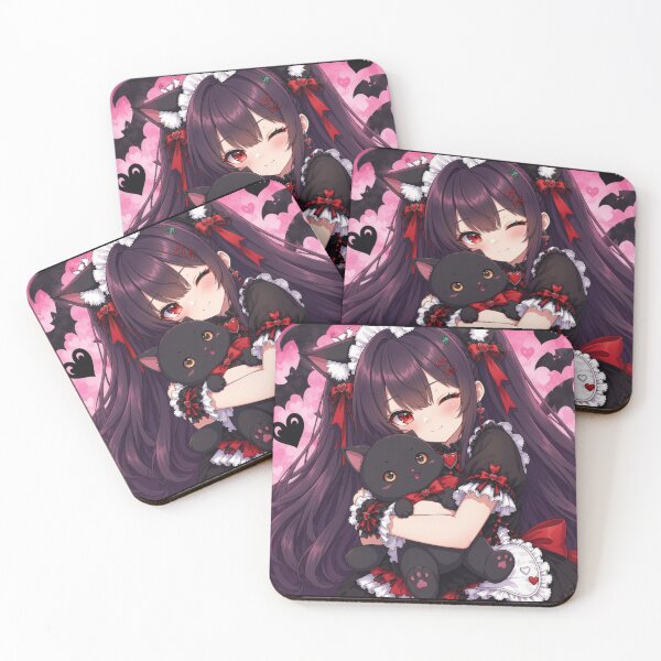 Item preview, Cuddle Meow – Gothic Neko Maid & Black Cat designed and sold by Revyra Design .