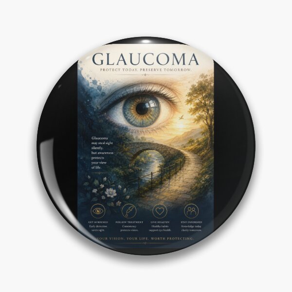 Item preview, Glaucoma Awareness Protect Your Vision  designed and sold by Eyepatch-Jacks.