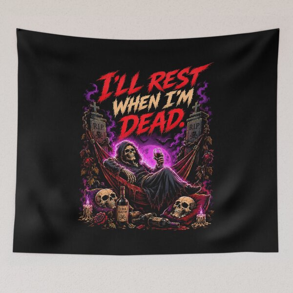 Item preview, Descansaré cuando esté muerto. Aparentemente, todavía no. designed and sold by Tong4130.