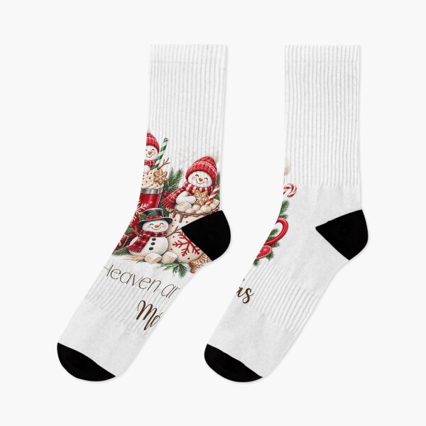 Item preview, Let Heaven and Nature Sing — Cozy Snowman Christmas Cocoa Artwork designed and sold by Grace Works Studio by Kelly Florence .