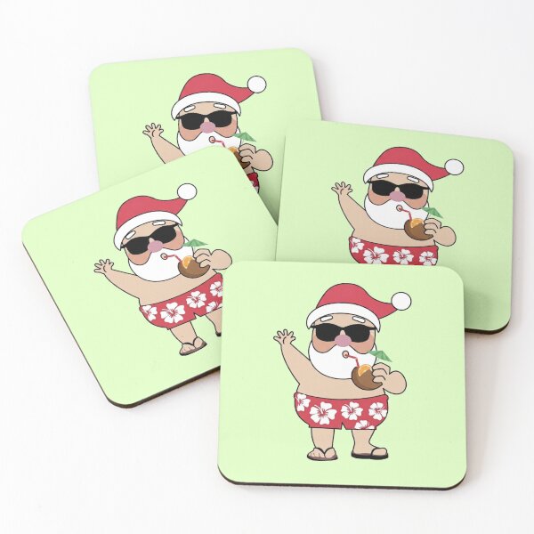 Item preview, Tropical Santa – Funny Beach Christmas designed and sold by LuloCreative.