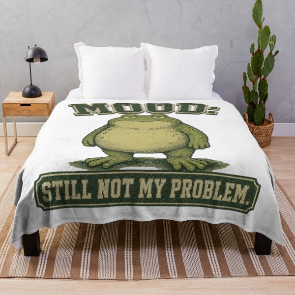 Item preview, Mood Frog Still Not My Problem Funny Vintage designed and sold by freshwear design.