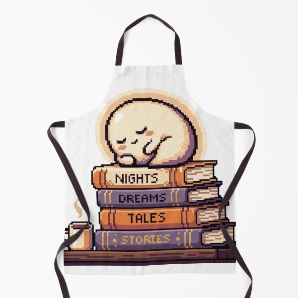 Item preview, Cute Pixel Art Sleeping Creature on Book Stack - Cozy Bookworm designed and sold by Pixele.