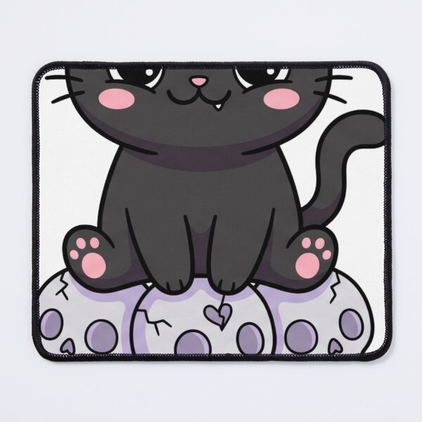 Item preview, Pastel Goth Black Cat on Skulls - Creepy Cute Kawaii Horror designed and sold by Pixele.