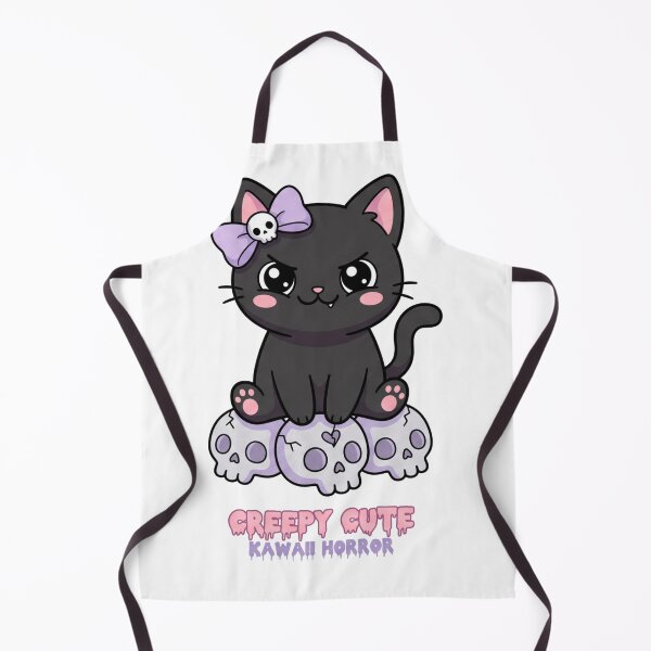 Item preview, Pastel Goth Black Cat on Skulls - Creepy Cute Kawaii Horror designed and sold by Pixele.