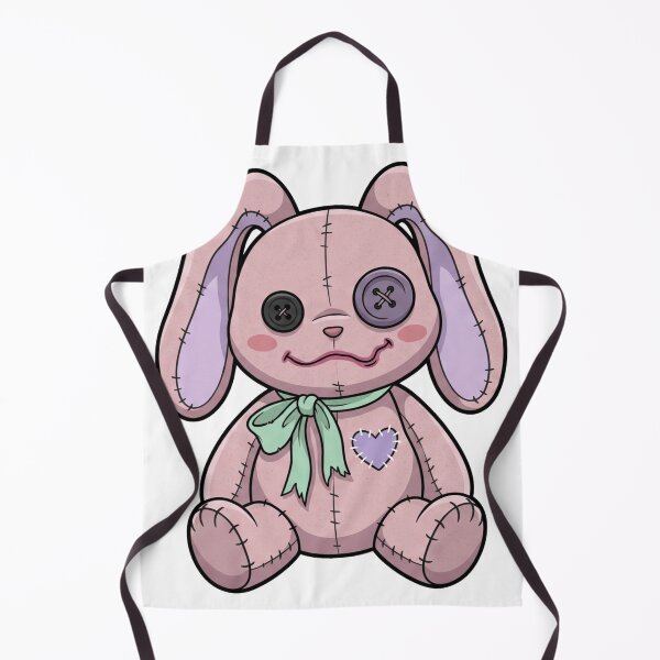 Item preview, Creepy Cute Pastel Goth Stuffed Bunny - Kawaii Horror Plush designed and sold by Pixele.