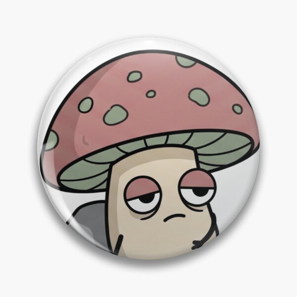 Item preview, Sad Exhausted Mushroom - Cute Tired Fungi Rainy Day Mood designed and sold by Pixele.