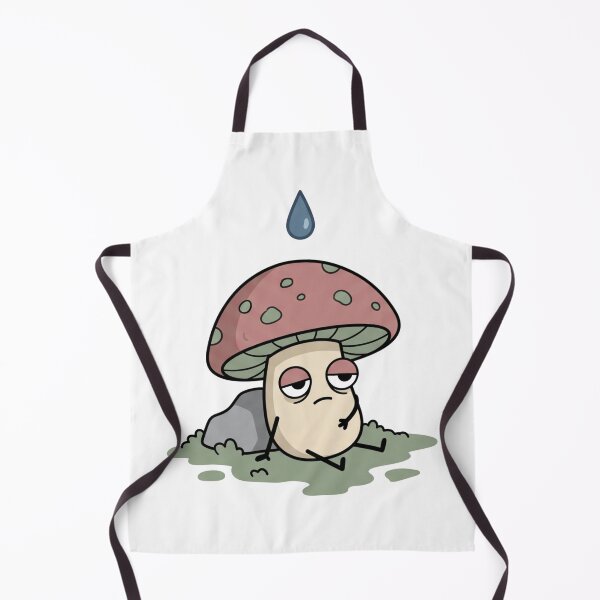 Item preview, Sad Exhausted Mushroom - Cute Tired Fungi Rainy Day Mood designed and sold by Pixele.