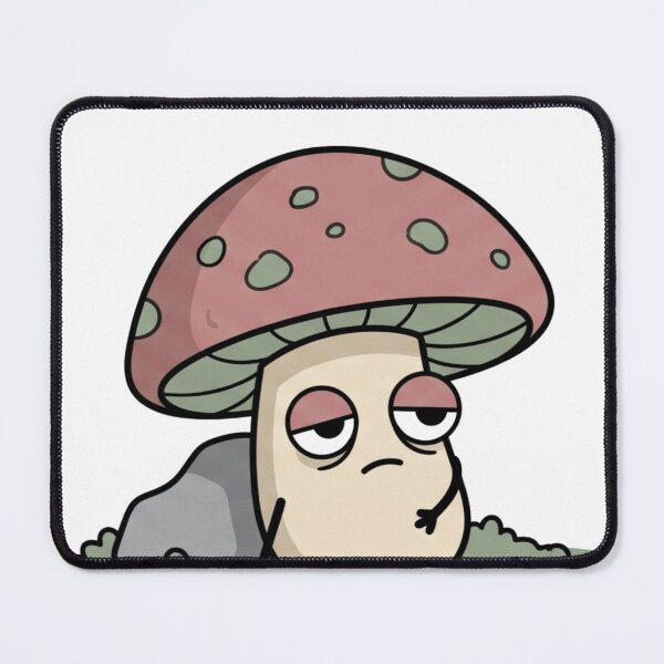 Item preview, Sad Exhausted Mushroom - Cute Tired Fungi Rainy Day Mood designed and sold by Pixele.