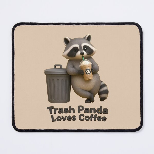 Item preview, Trash Panda Loves Coffee – Funny Raccoon Frappuccino Sticker | Cute Coffee Lover & Raccoon Gift designed and sold by ManggaeJM.