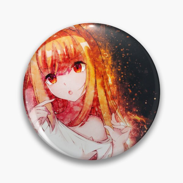 Artikelvorschau, Holo Spice and Wolf Rote Aura Weiser Wolf Anhänger entworfen und verkauft von mildaclairmo.