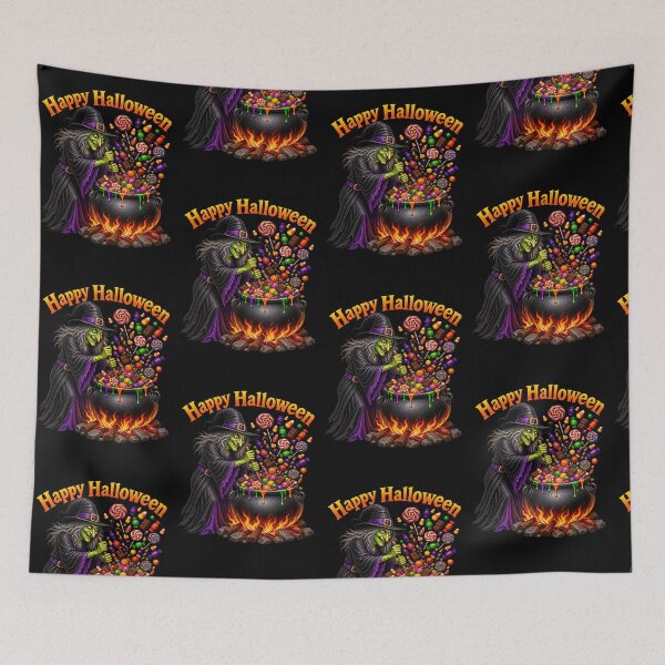 Item preview, Happy Halloween Witch’s Candy Cauldron designed and sold by LnsCreations.